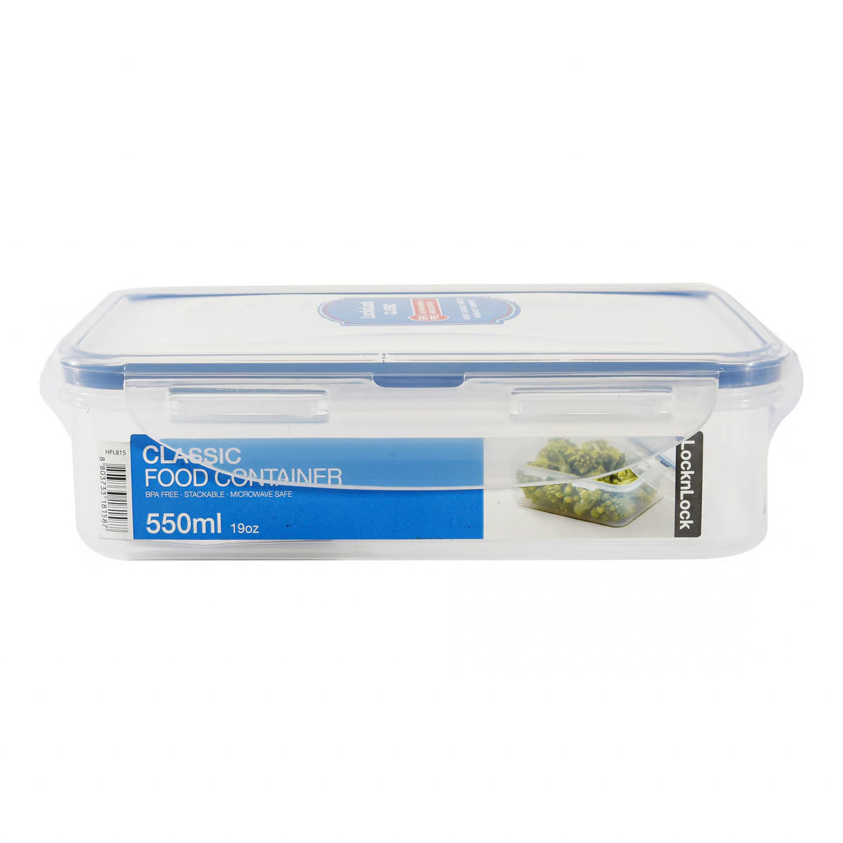 Rectangle Food Canister - Clear