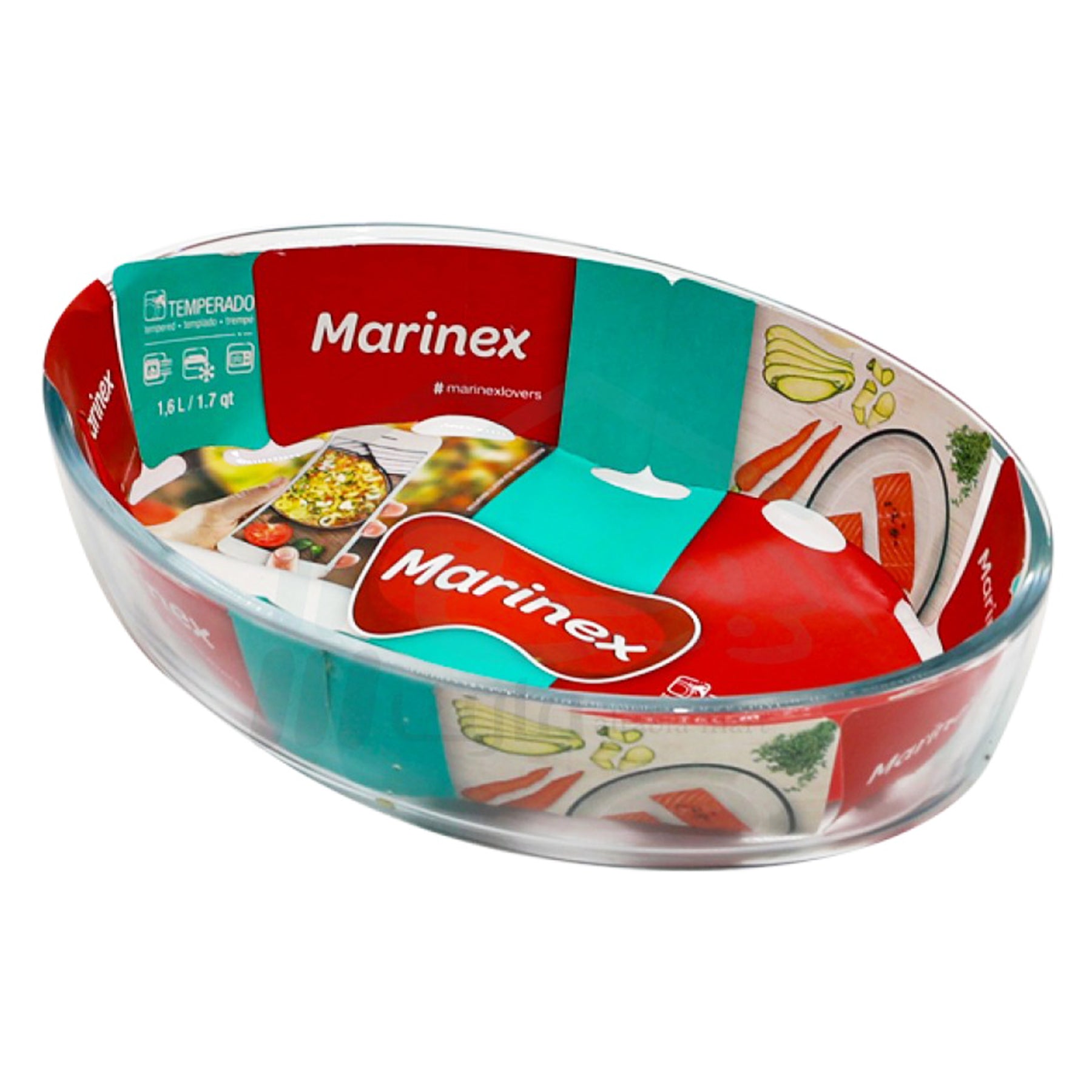 Oval bake dish
