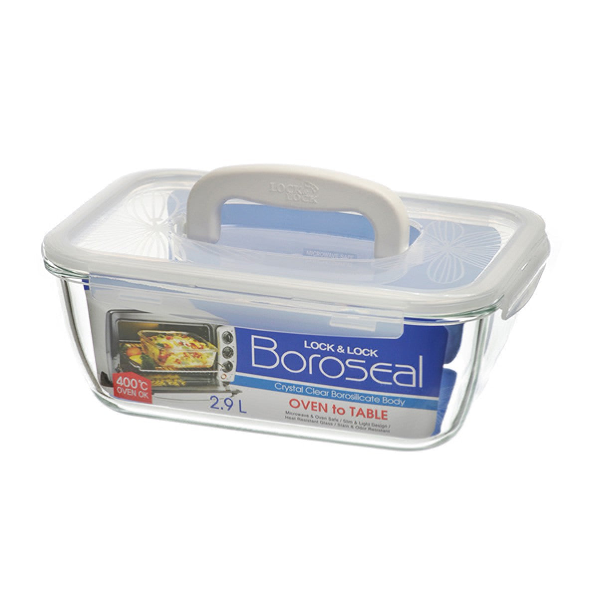 Rectangular Food canisters with handle