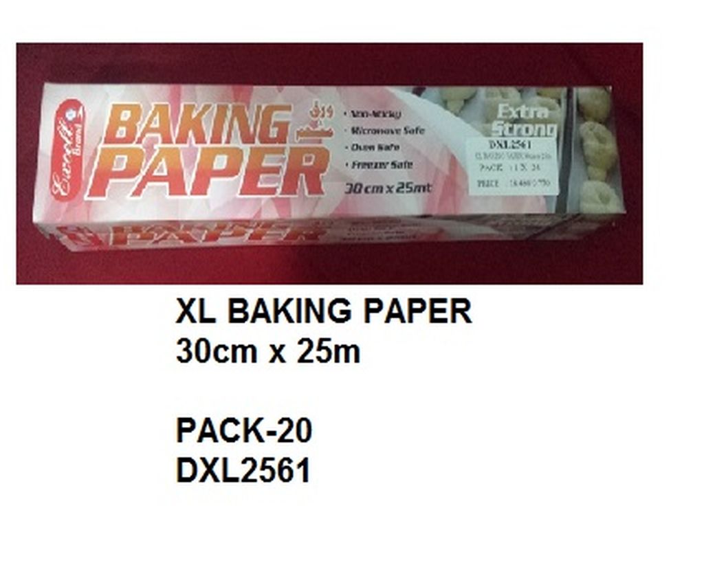 Excell Extra Strong Xl Non-Stick Baking Paper Roll 30Cm X 25M-White