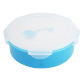 حافظة طعام دائرية - أزرق السعة: 1.6 لتر