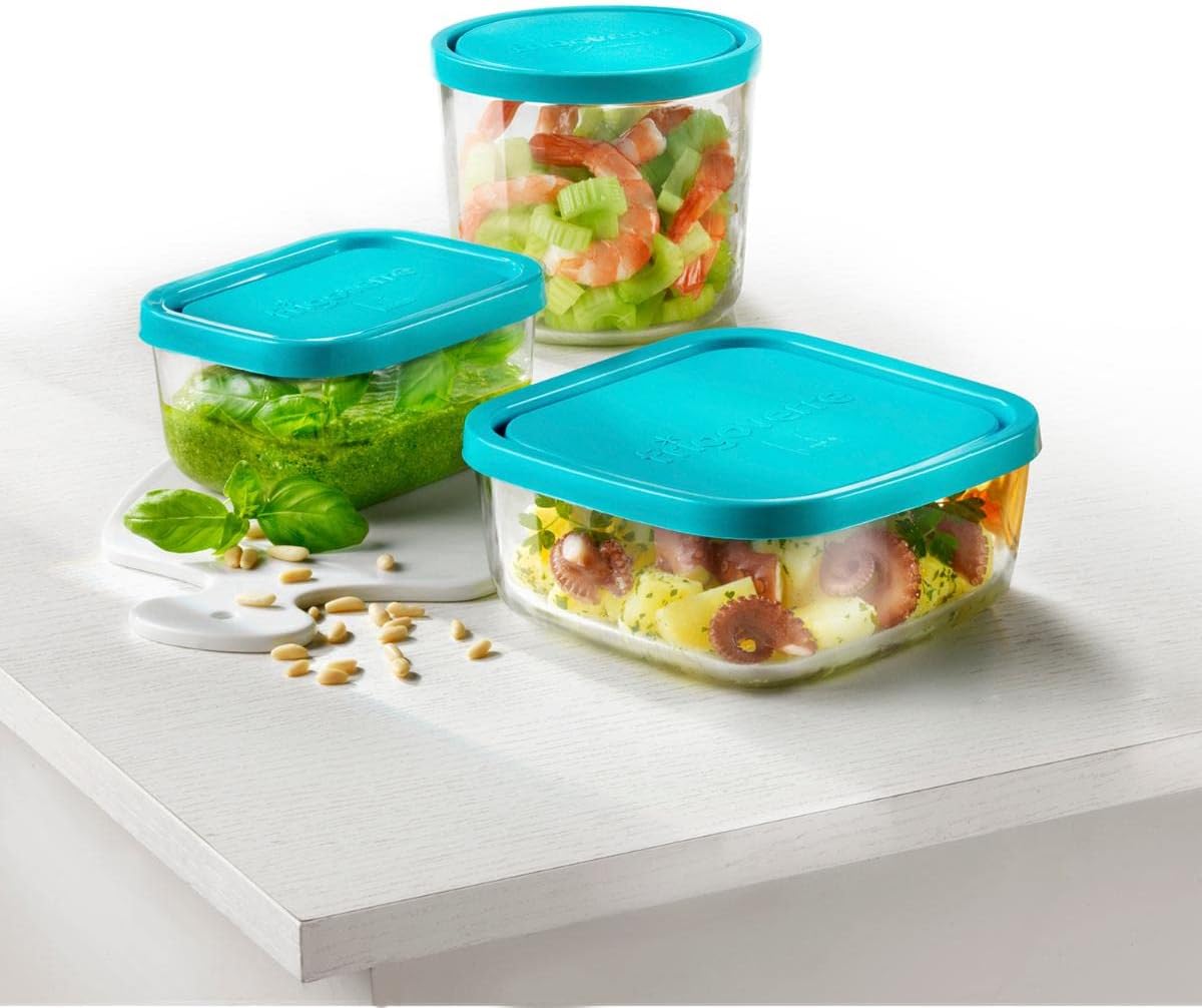 Square Food Canister , Clear