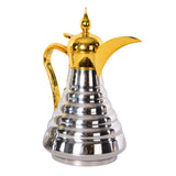 مطارة قهوة حراري - ذهبي وفضي