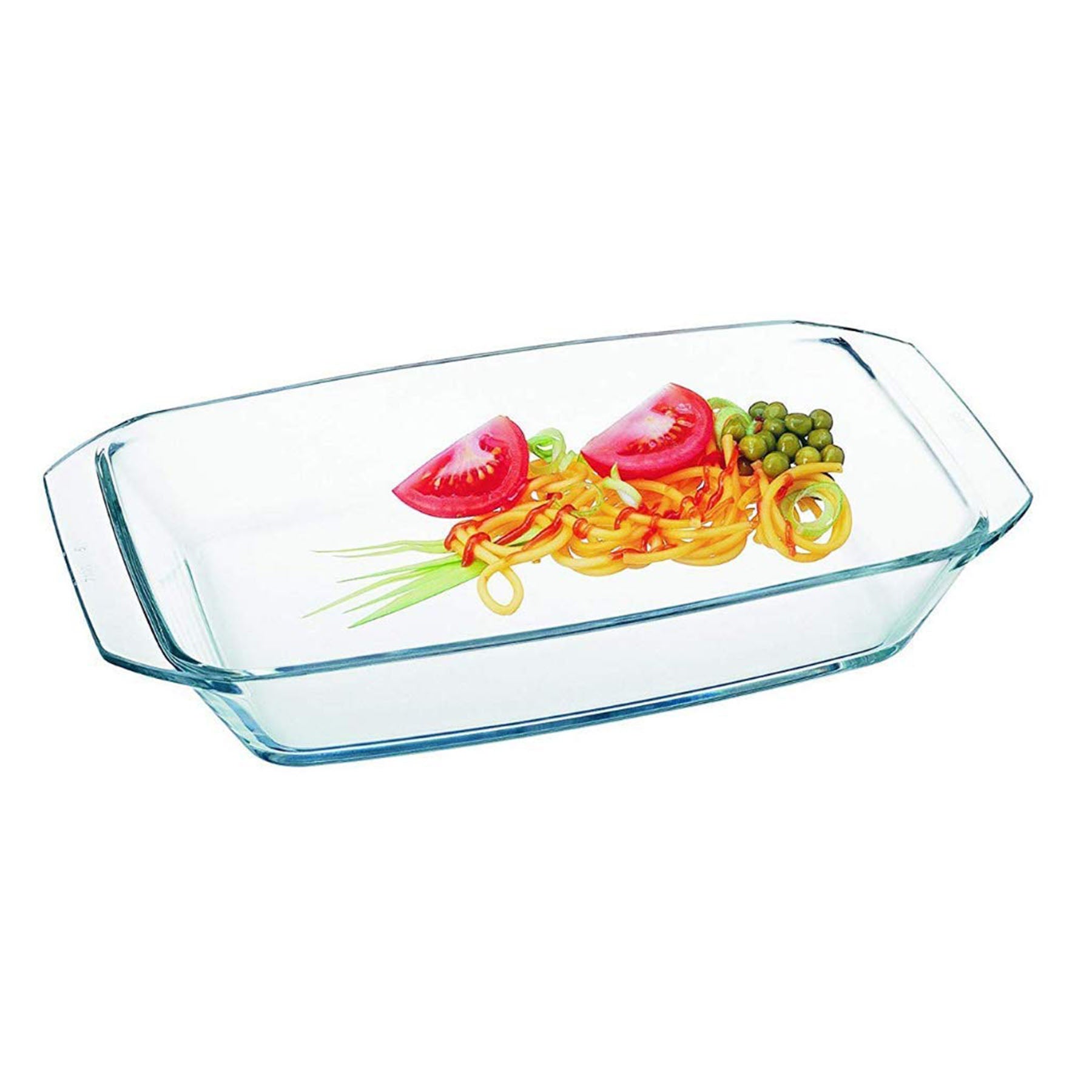 Rectangular Roaster with Handles, Clear