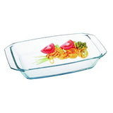 Rectangular Roaster with Handles, Clear