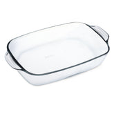 طبق خبز مستطيل بمقابض ، شفافة السعه: 3.5 لتر