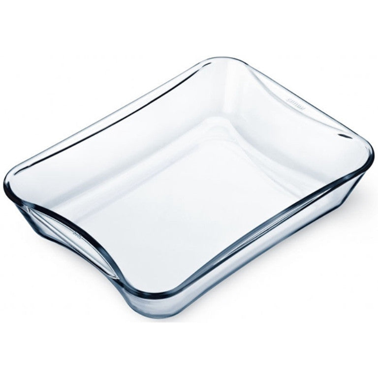 Square Roaster with Handles, Clear