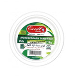 Excell Biodegradable Plate 6" 25'- White