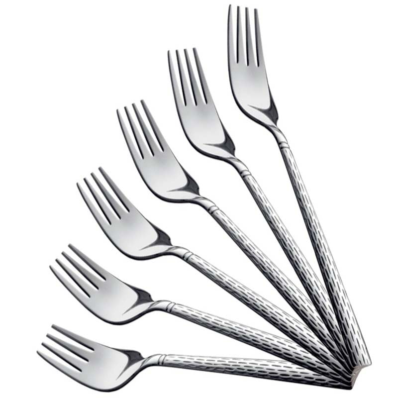 Feast Dinner Fork Set - 6 Pcs - Silver