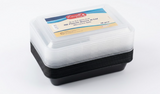 Excell Xl Re 32 Heavy Duty Plastic Microwave Safe Containers With Lids (10 Pieces)-Black