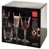Rcr Cristalleria Italiana 734050 Melodia 18Pcs Set-Clear