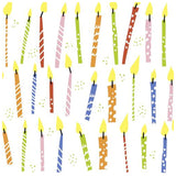 Napkin 33Cm B Day Candles 20-Multicolor