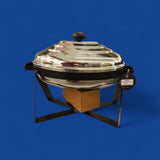 Venus Hotelware Vhb6120 Round Stainless Steel Stride Chafing Dish 3L-Silver
