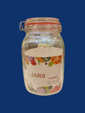 Premium Glass Storage Jar With Airtight Metal Clamp Locking Lid-Clear
