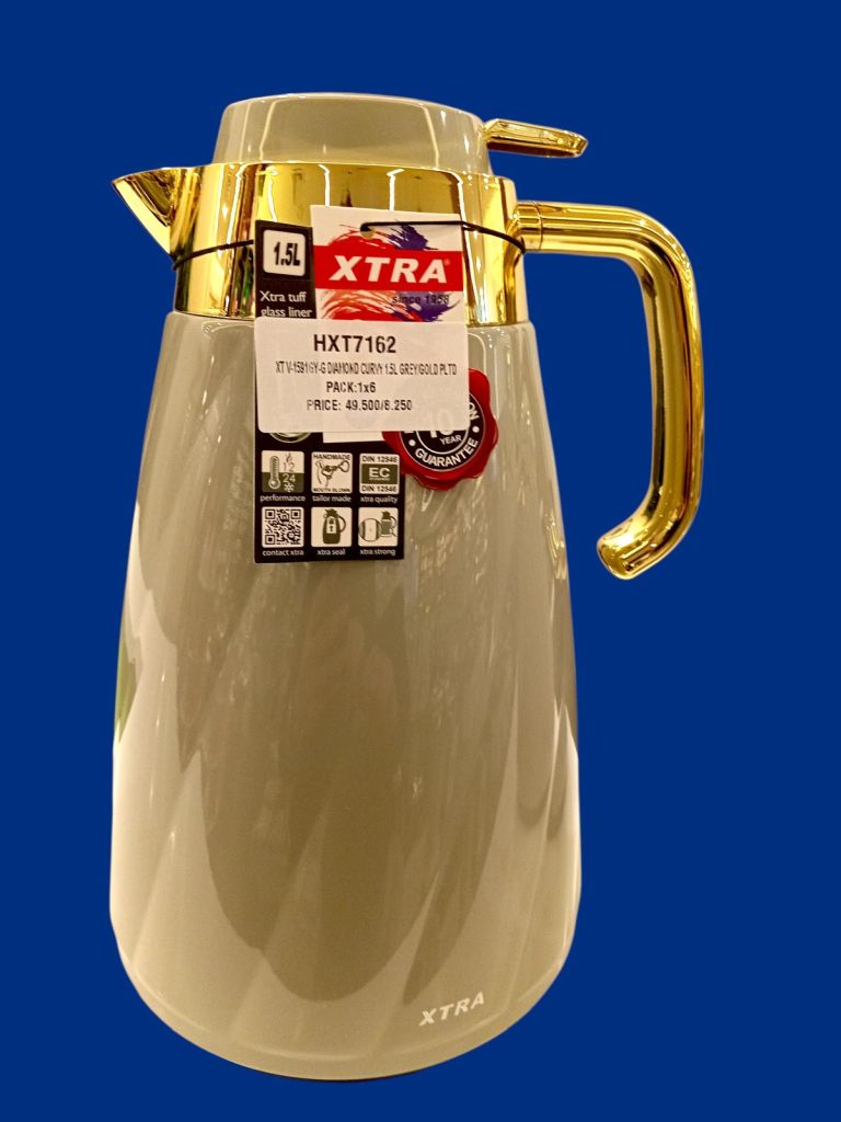 Xtra Diamond Curvy Vacuum Insulated Thermos-Beige