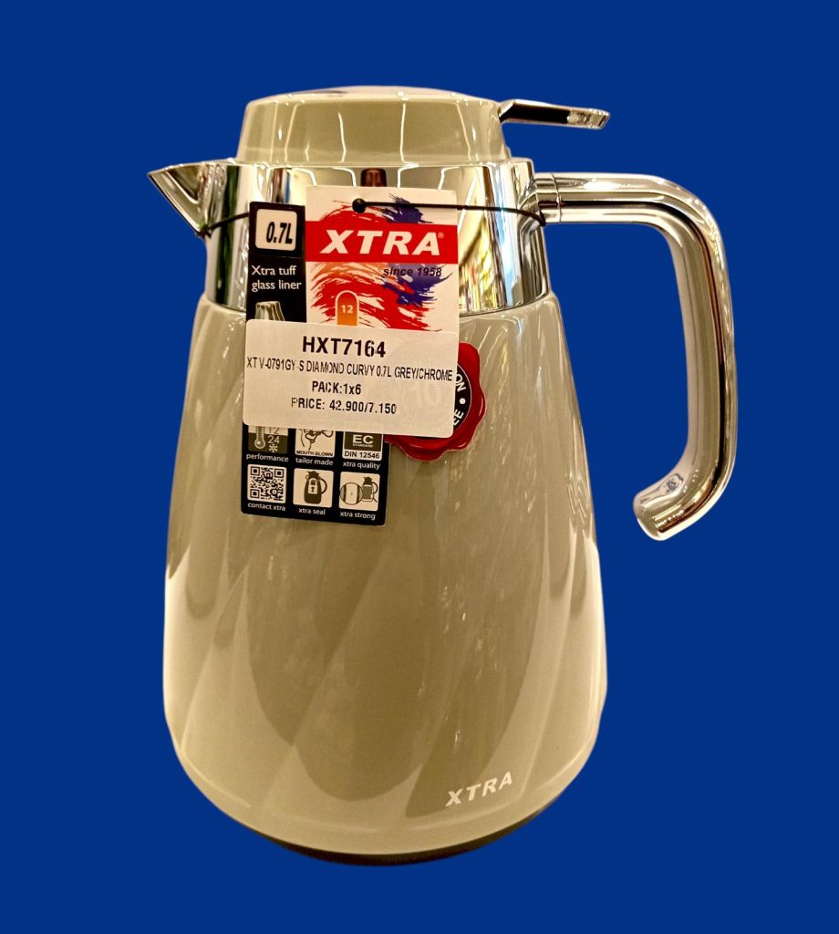 Xtra Diamond Curvy Vacuum Insulated Thermos-Beige