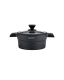 Granite Casserole Pot 24 cm - Black & Grey