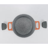 Daewoo H Series 7 Pcs Granite Cooking Set 28, 24, 20 Cm Pot, 26 Cm Pan With 2 Pcs Of Utensil Tools