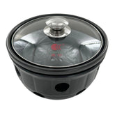 وعاء سيراميك تي لايت - أسود