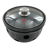 وعاء سيراميك تي لايت - أسود