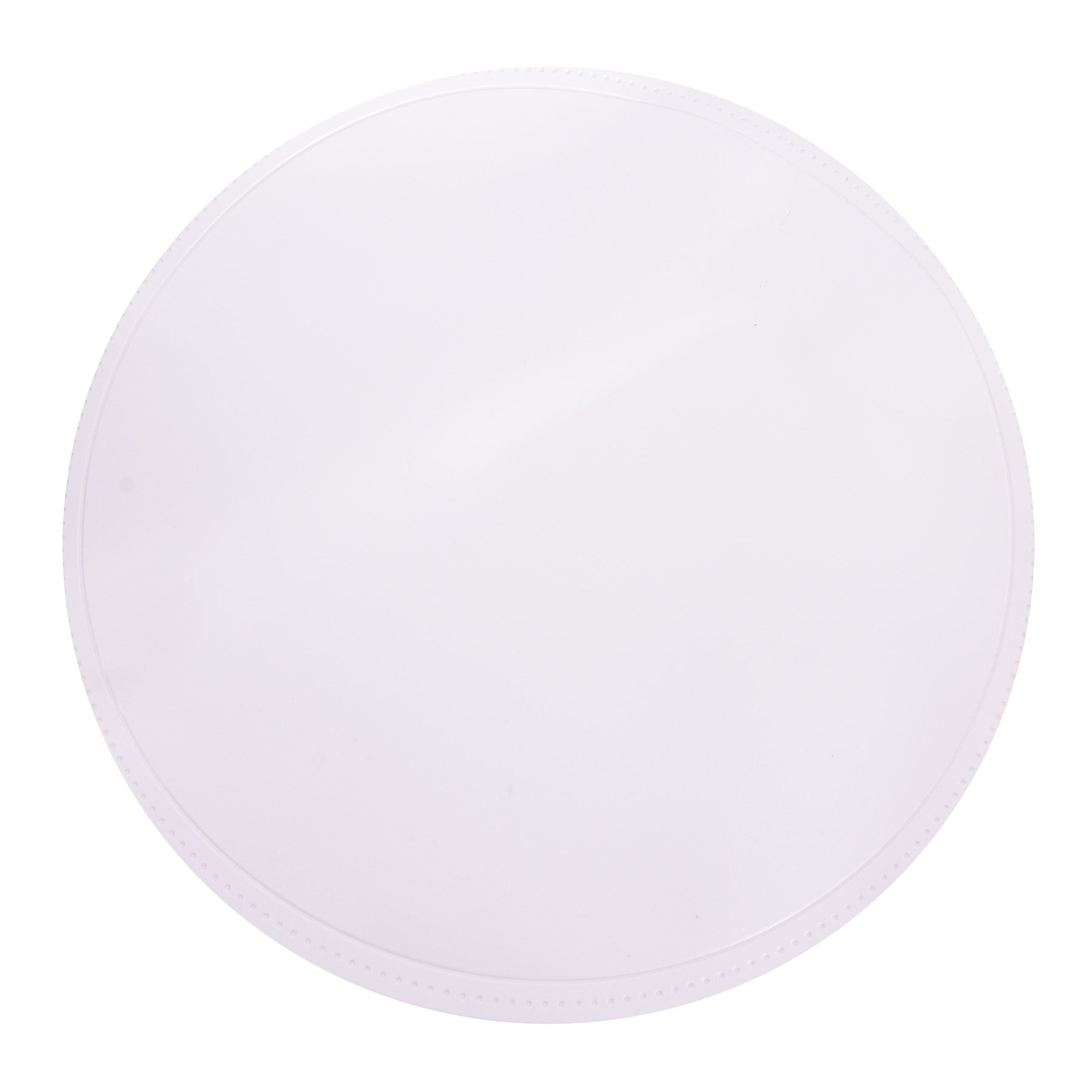 Round Place Mat , White Color