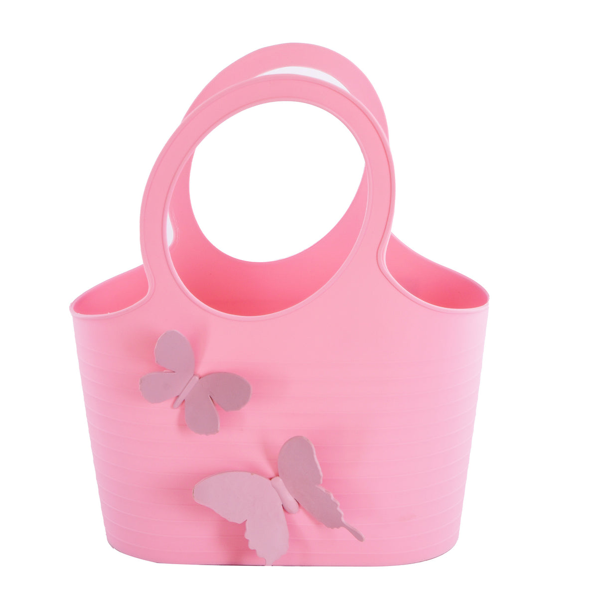 Butterfly basket With handle, Pink