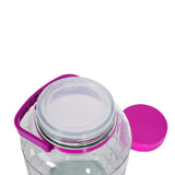 Glass Jar with lid, Purple