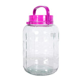 Glass Jar with lid, Purple