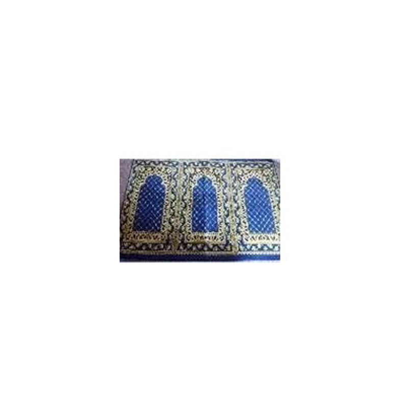 Prayer Mat 3 Person 186X375X2.4Cm-Blue
