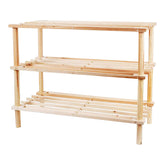 3-layer Wood shoe rack