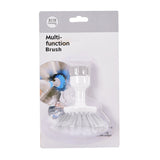 Round Multi Function Brush - White & light grey color