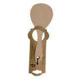Wooden Round Spoon 22Cm -Gold