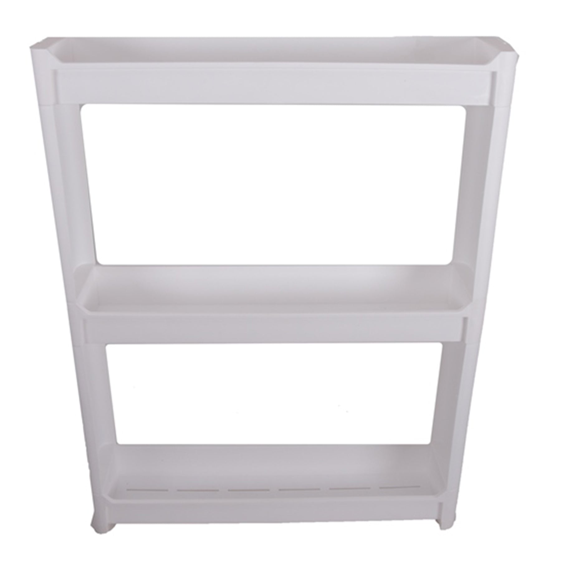 3 Tier plastic storage rack , White color.