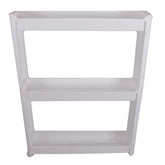 3 Tier plastic storage rack , White color.