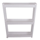 3 Tier plastic storage rack , White color.