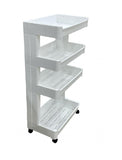 3-Tier Rectangular Storage Rack – 75 × 26 × 45.5 Cm-White