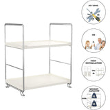 2-tier bathroom shelf