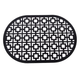 Oval Placemat, Black