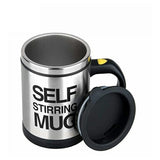 Stainless Steel Self-Stirring Mug – 400 Ml - Black