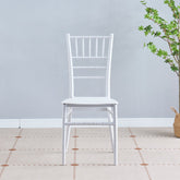 كرسي بلاستيك - أبيض