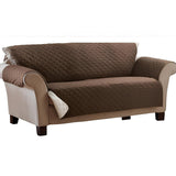 1-seater Sofa cover - Brown and white