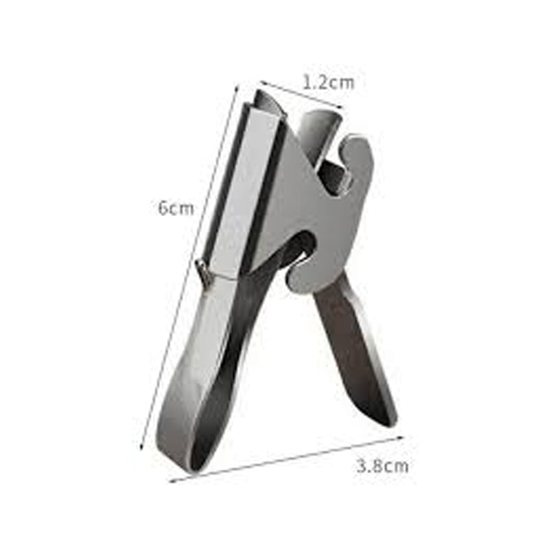 Stainless Steel Melon Seed Clip 6x3.9cm - Silver
