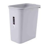 Trash Can With Handle 26.5 x 16 x 28 cm - Grey