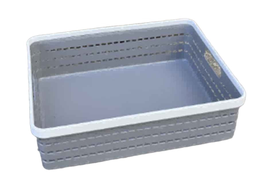Plastic Storage Box 34.5X26.5X9.5Cm-Grey