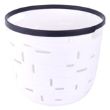 Round basket - white