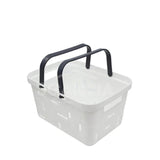 Portable Plastic Dirty Clothes & Shopping Basket - White