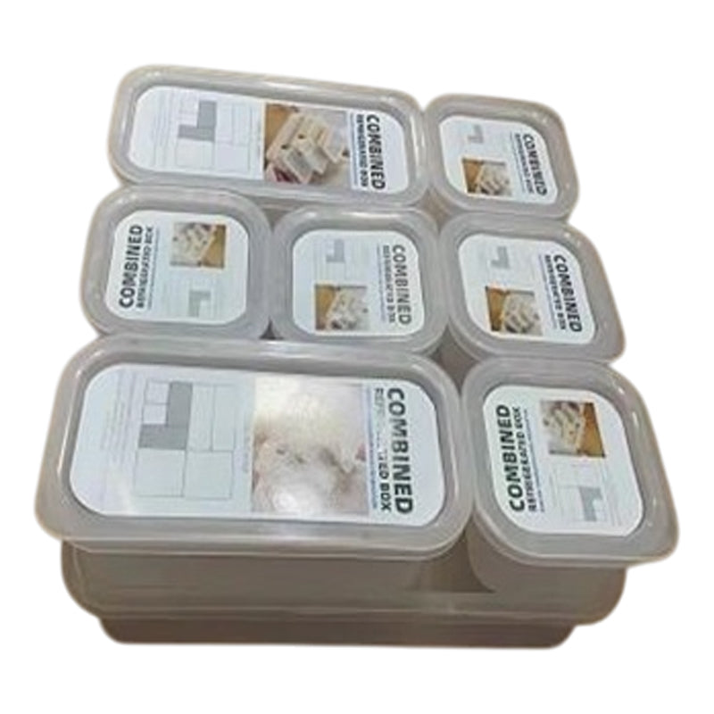Combined 8Pc Storage Box- -Clear