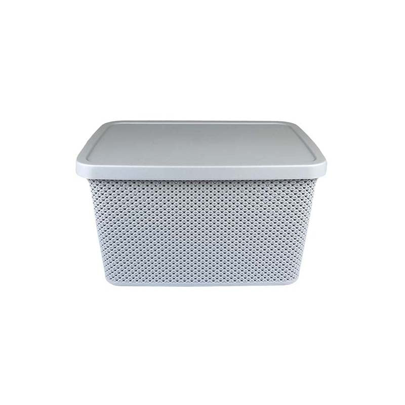 Storage Box Grey 28X19.5X14Cm