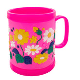 Child mug - dinosaur - pink