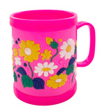 Child mug - dinosaur - pink
